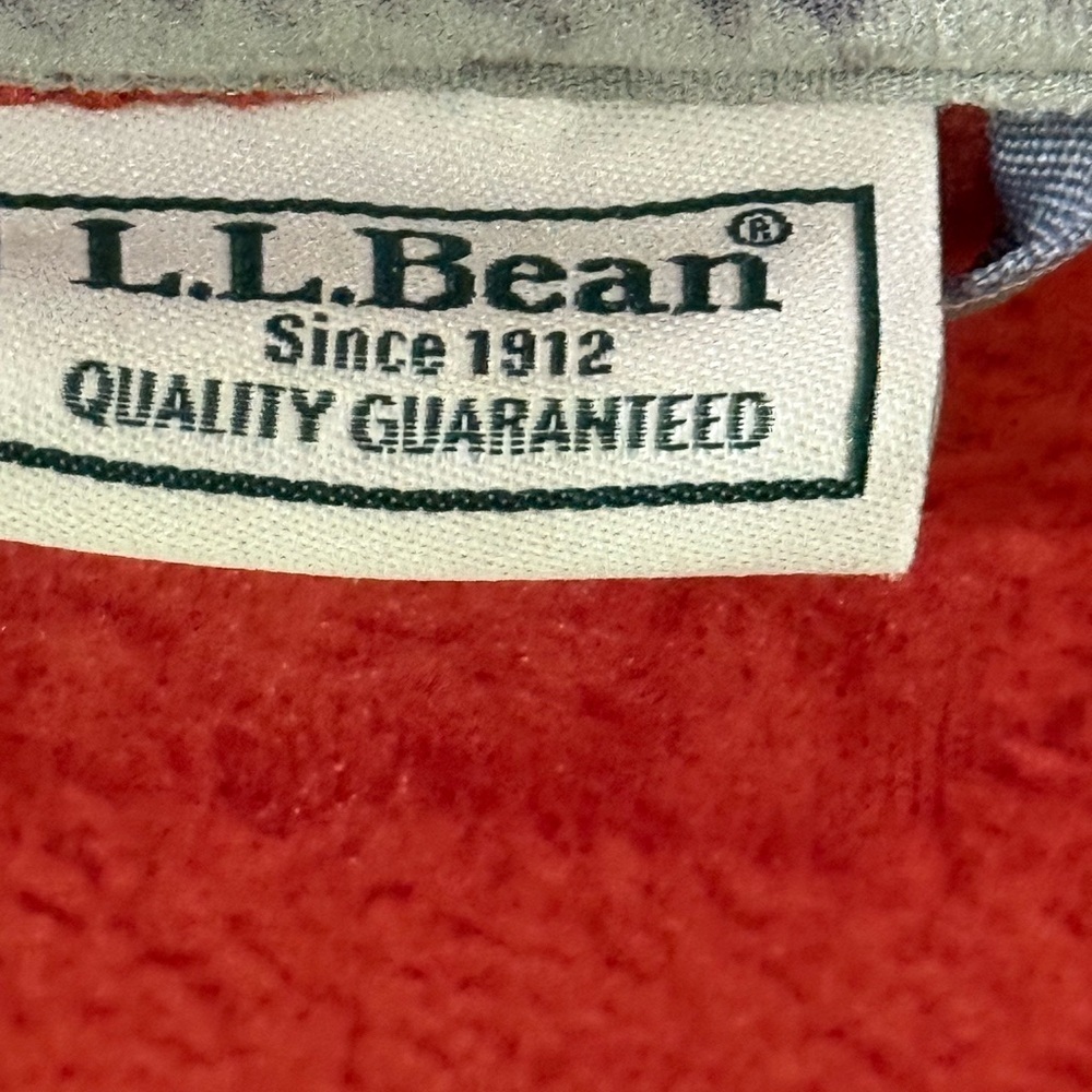 L.L Bean Fleeced Sweater men’s size L-Tall - Picture 9 of 12